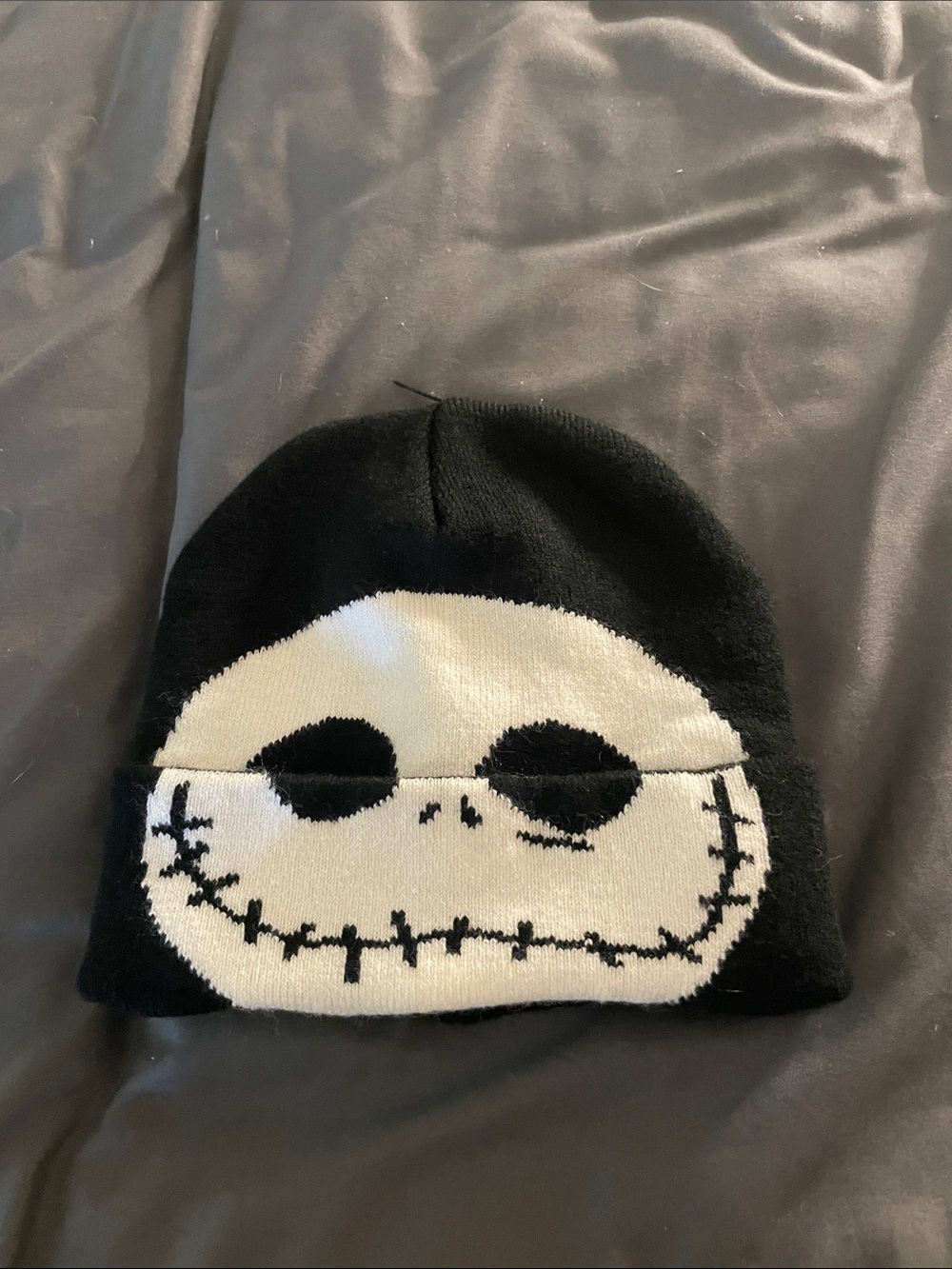 Disney The Nightmare Before Christmas Black and White Beanie